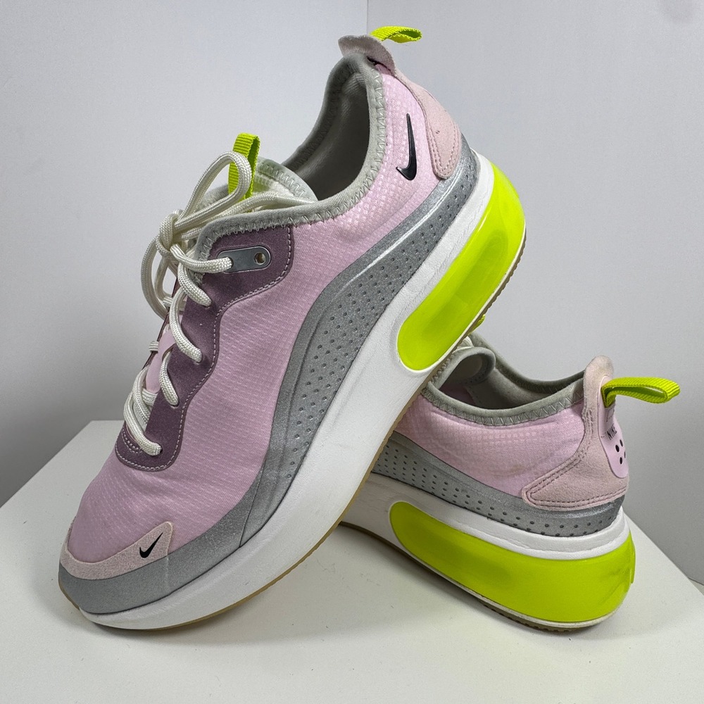 Nike‎ Air Max Dia Sneakers Womens 10 Pink Foam Metallic Silver Volt CI9910-600